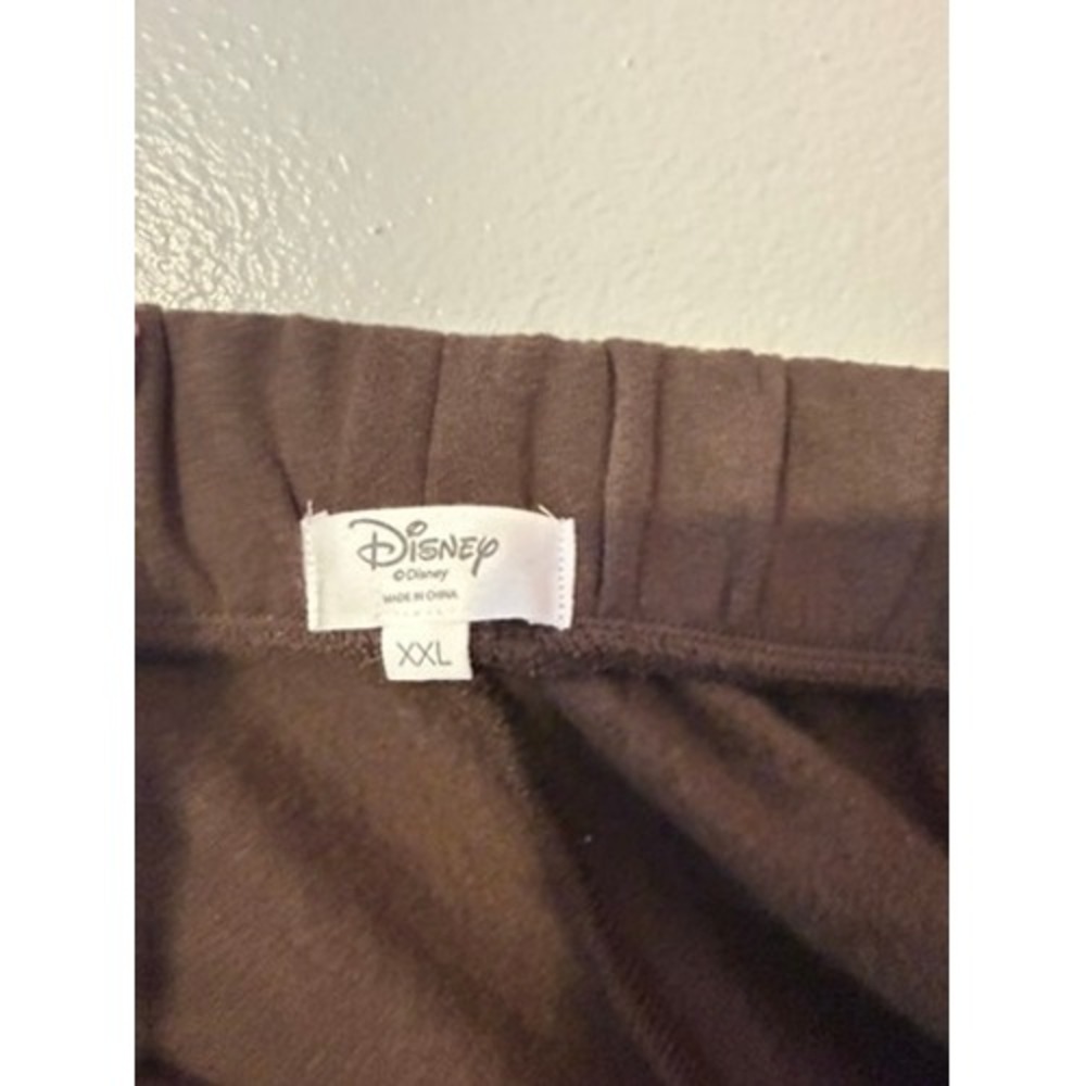 Disney Mickey Mouse Brown Alpine Ski Patch Wide Leg Sweatpants XXL - Picture 5 of 5